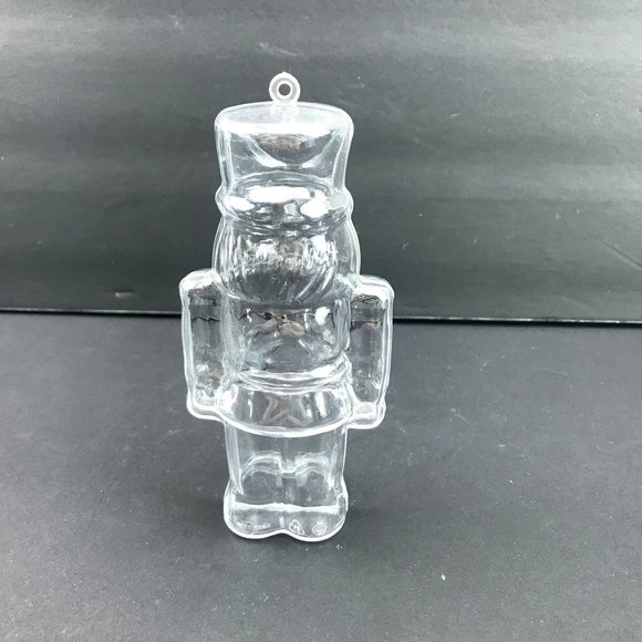 Clear Plastic Toy Soldier Christmas Tree Hanging Ornament Craft 5.25" - Picture 3 of 7